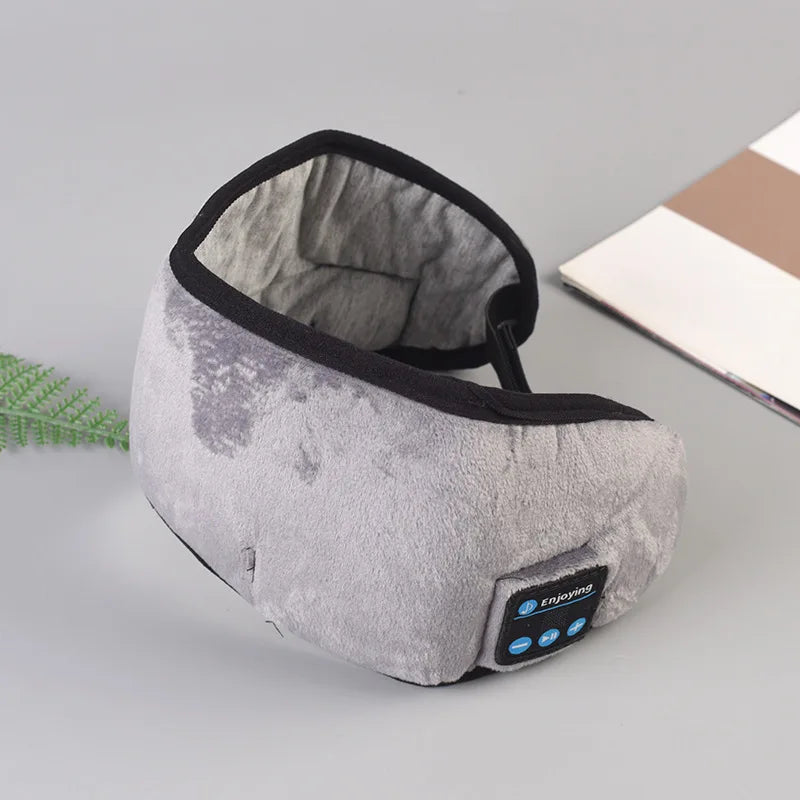 Bluetooth Sleep Eye Mask with Wireless Headphones - Breathable 3D Design Gray Tidesmit