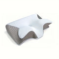 Ergonomic Neck Pillow for Muscle Relief - Contoured Gray Tidesmit Back Massage Instrument Tidesmit