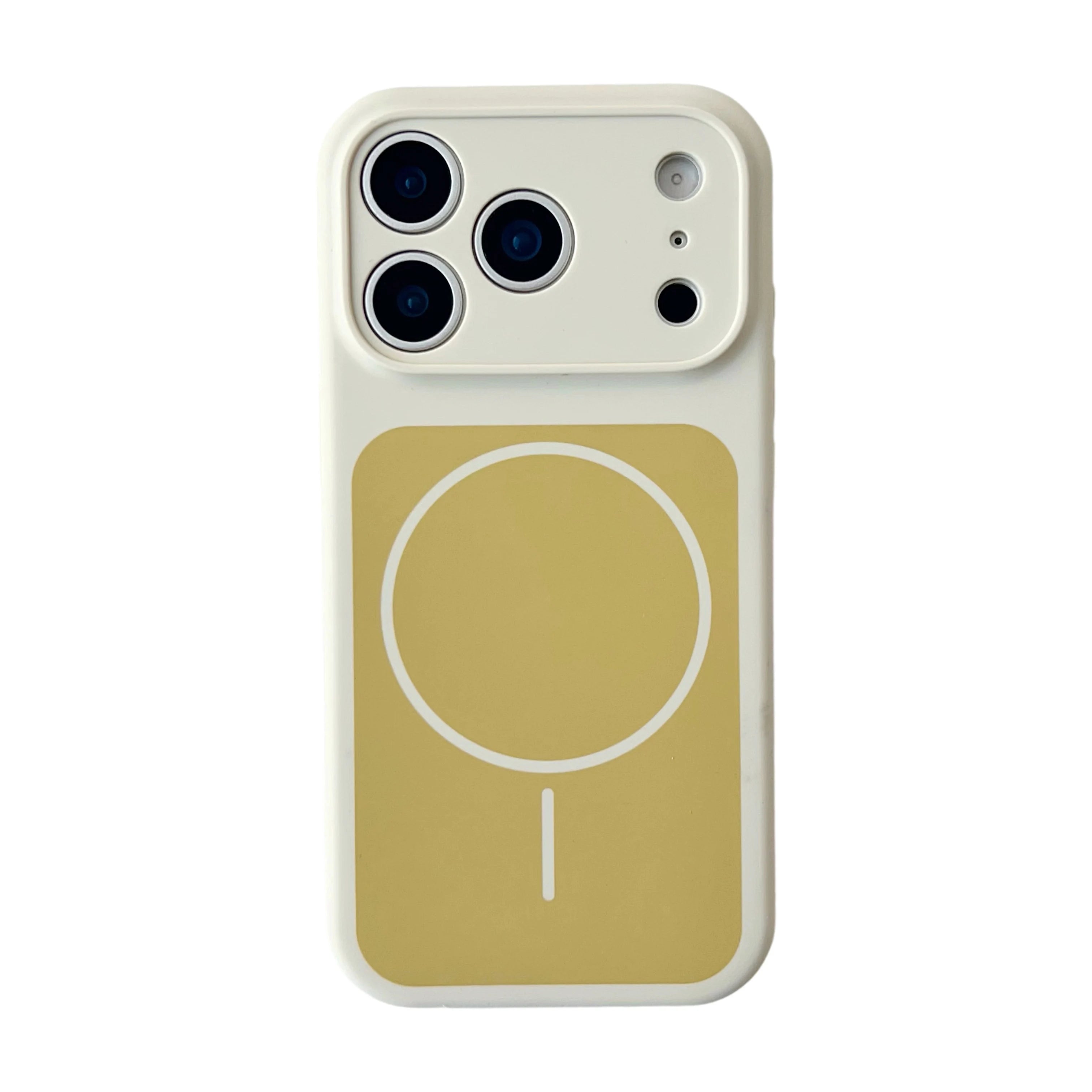 iPhone 17 Pro Max Magnetic Silicone Case - Shock-Absorbing Slim Cover Beige Tidesmit