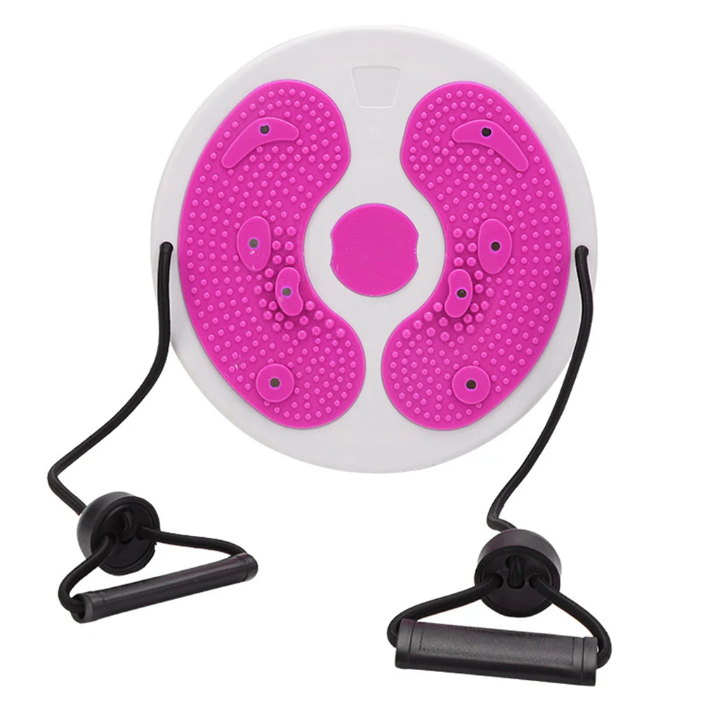 Twist Waist Disc with Resistance Bands for Core and Full Body Shaping Body Shaping Massage Equipment Pink China Mainland