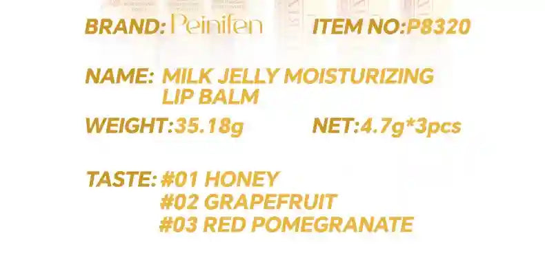 Natural Lip Balm Set: Moisturizing Plant-Based Lip Treatment - 3 Pack Lip Care Tidesmit