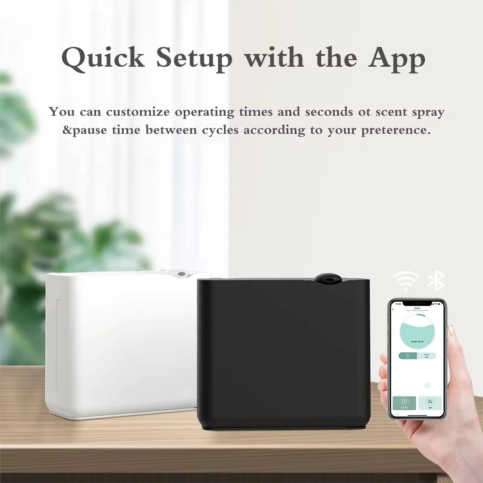 NAMSTE 3500m³ Smart Scent Air Machine for Hotel Large Waterless Room Fragrance Diffuser WIFI Control Electric Smell for Home