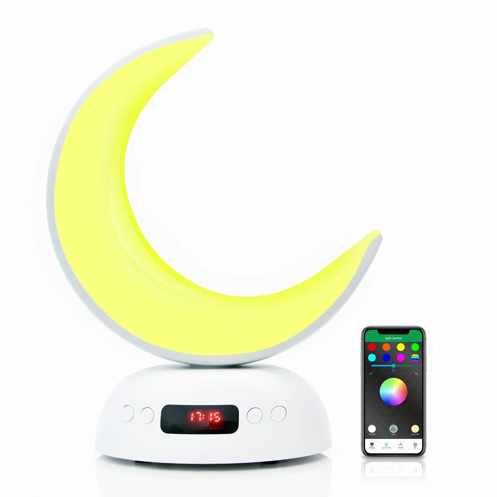 Quran Azan Clock Islam Muslim Arabic Koran Bright Bluetooth Speaker Portable Night Light Lamp Holy Wireless Ramadan Islamic Arab