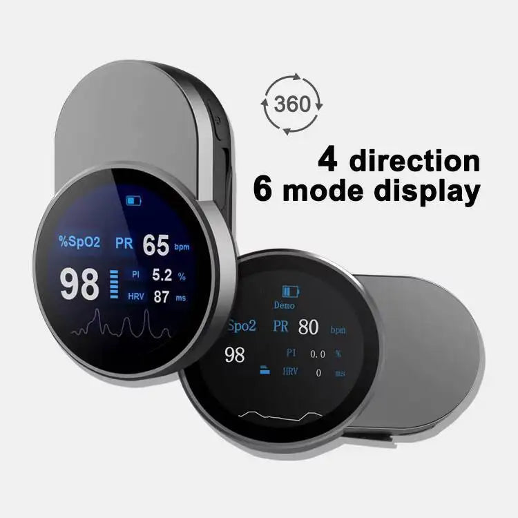 JYoucare rechargeable Bluetooth Fingertip Pulse Oximeter Accurate spo2 PR PI HRV Led Screen finger oximeters Oxygen Saturation