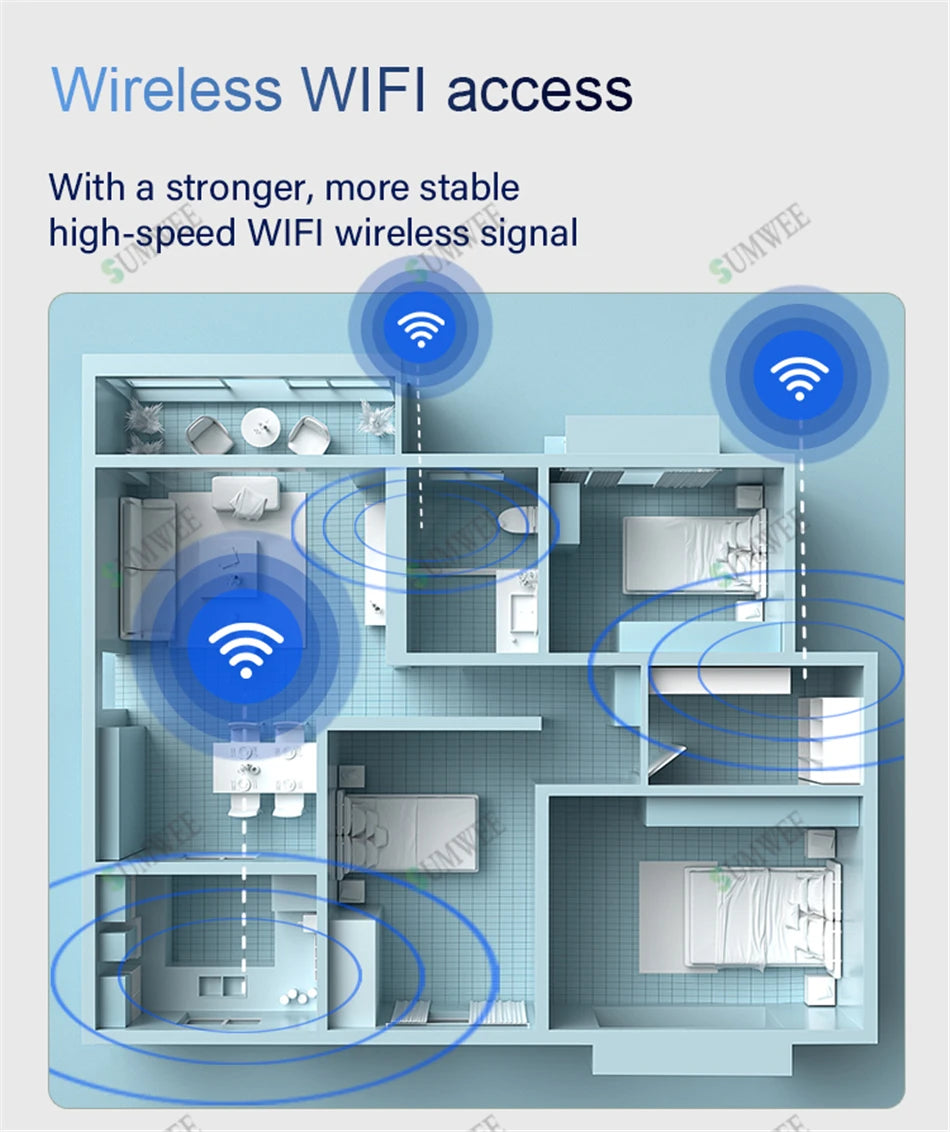 Smart Audio System Home Theater Sound in Wall Power Amplifier Android WiFi Bluetooths System with 5 Inch Stereo Ceiling Speakers