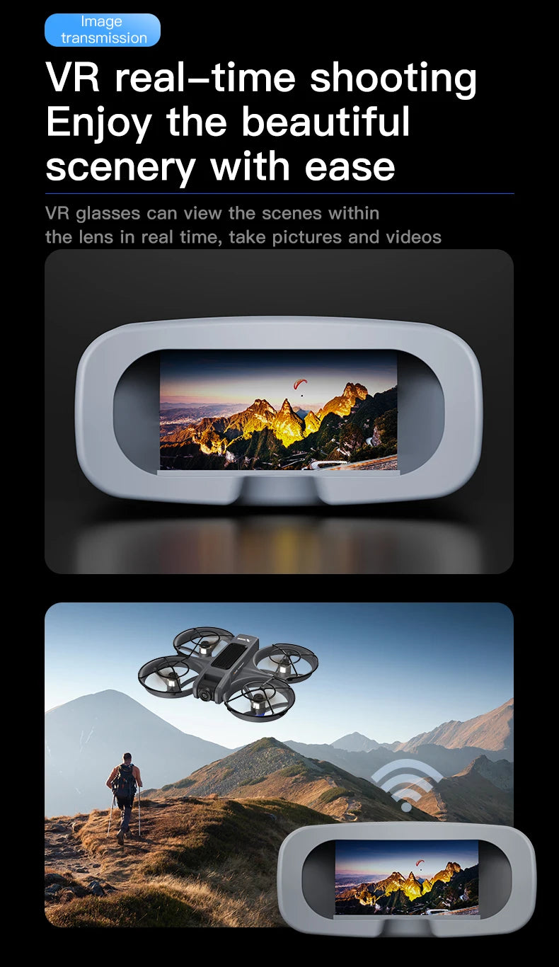 4K Camera Drone with Obstacle Avoidance and Dual Screen Remote Control Tidesmit