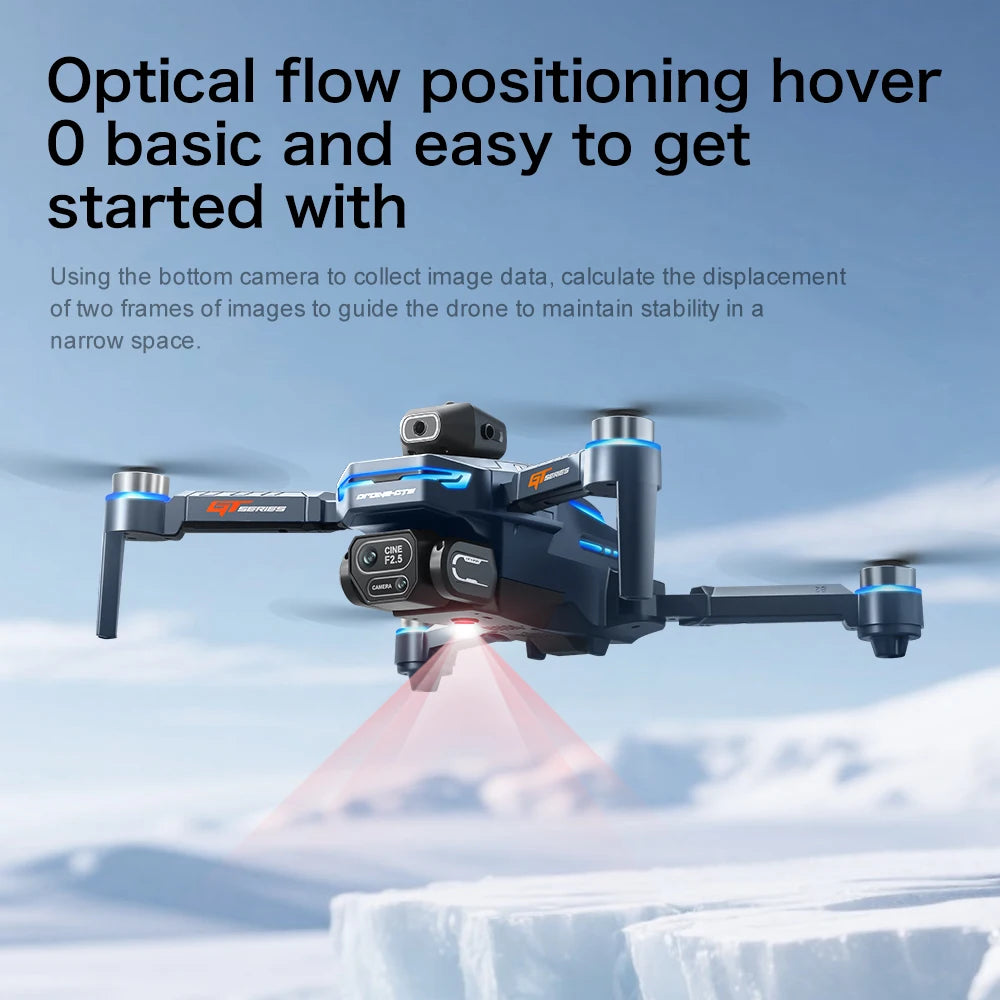 8K HD Camera Drone with GPS and Obstacle Avoidance - Foldable Quadcopter Tidesmit