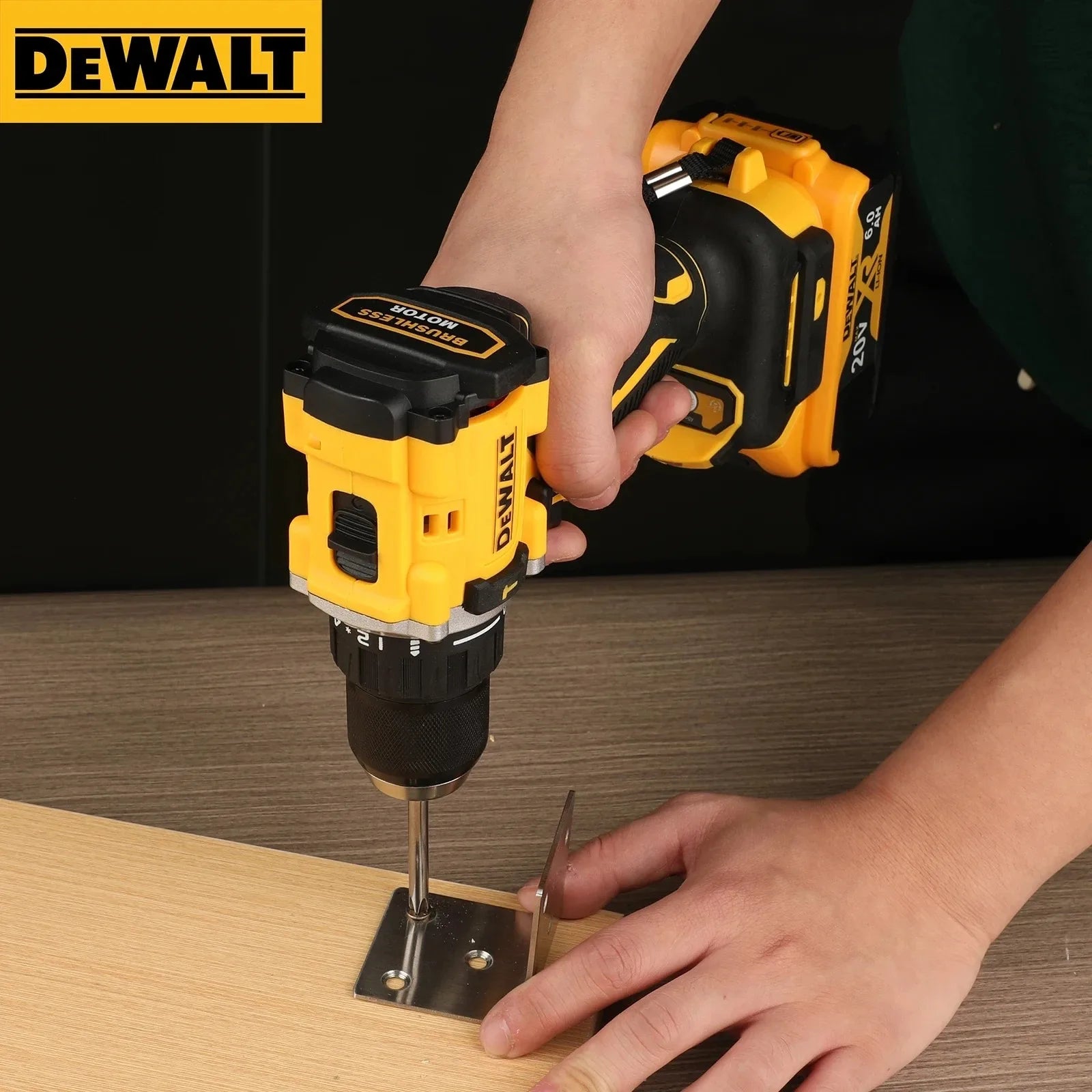 Global Air Shipping DEWALT DCD805 20V Power Tools Brushless Impact Drill Cordless Electric Screwdriver Multi-Function Hand Drill