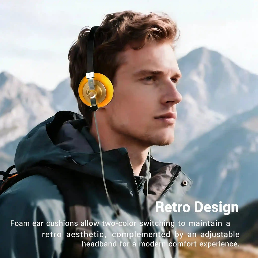 Wired Over-Ear Headphones with 40mm Drivers | High-Fidelity Audio Tidesmit