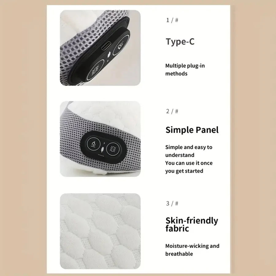 Heated Neck Massage Pillow: Portable Memory Foam Deep Tissue Massager Massage Cushion Tidesmit
