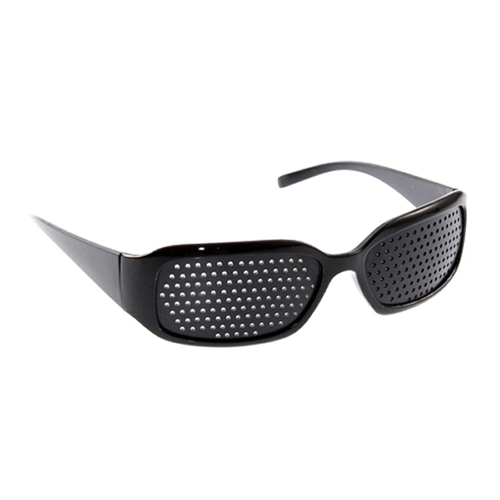 Pin Hole Glasses for Eye Strain Relief - Black Adjustable Frame Tidesmit