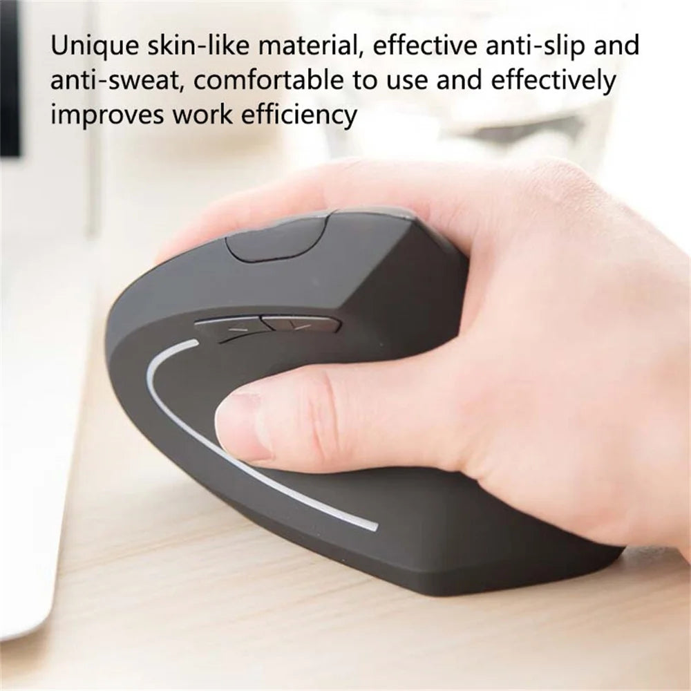 Ergonomic Wireless Dry Battery Mouse 2.4G Right Hand Mouse Distance Transmission Gaming Mouse For Huawei Xiaomi Notebook Macbook