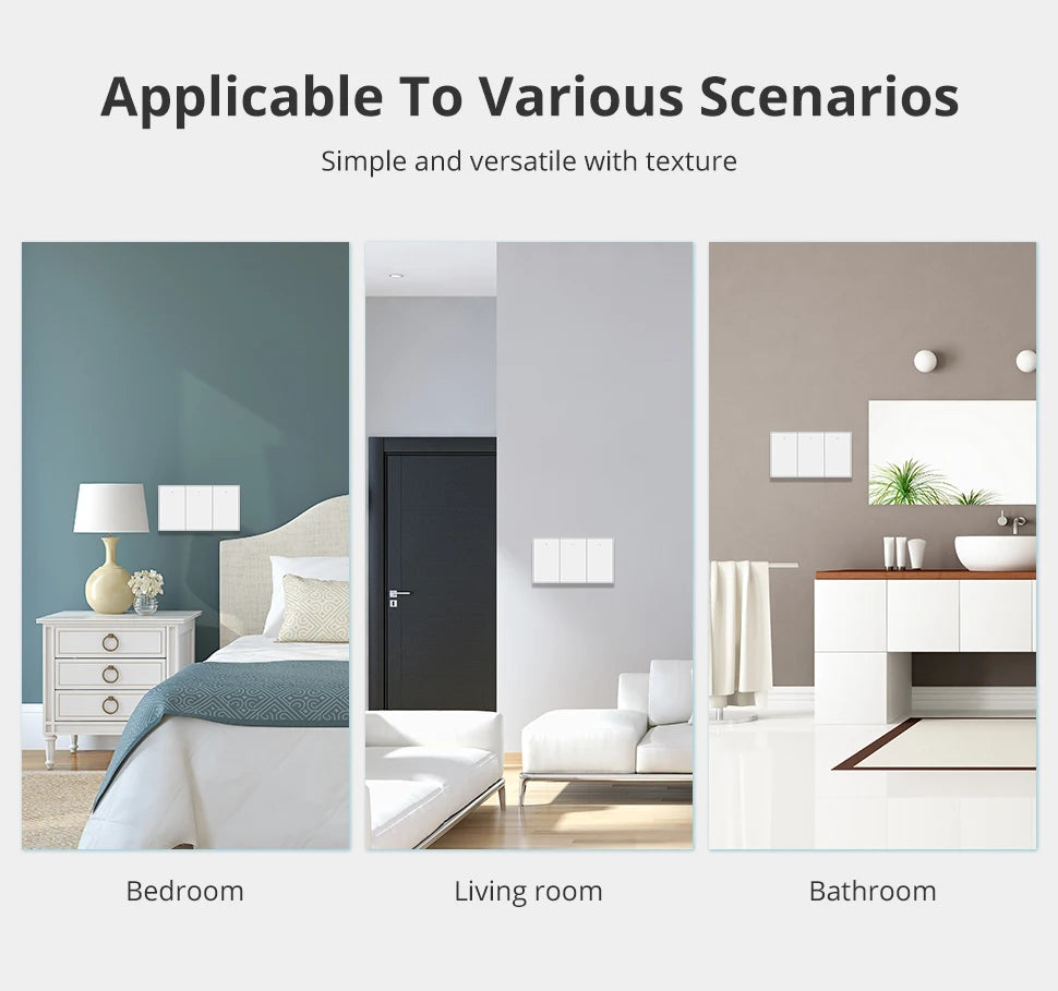 Zemismart Zigbee US Wall Light Switch Work with Tuya Smart Life APP No Neutral Interruptor Timer Alexa Google Home Voice Control