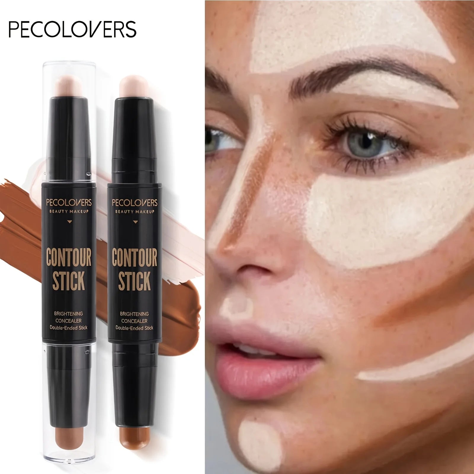 Tidesmit high quality makeup base foundation cream for face contouring concealer and bronzer for flawless skin