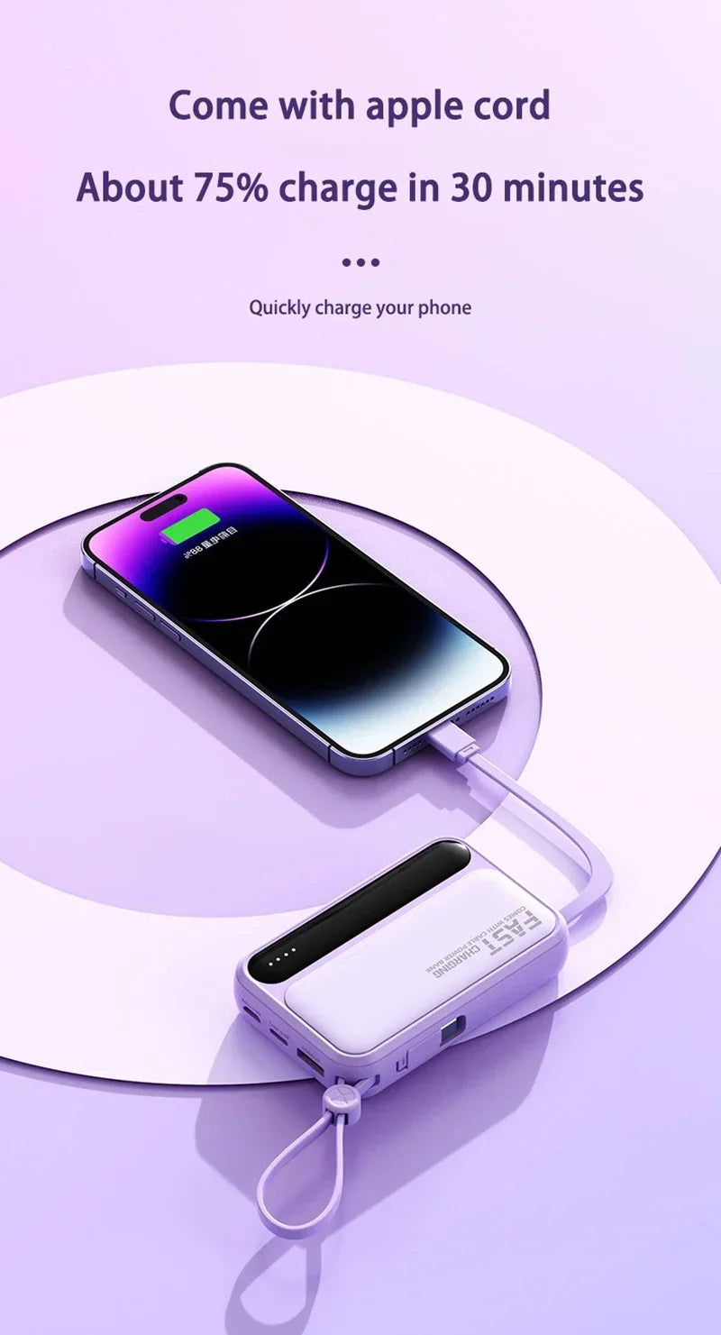 Portable Charger 50000mAh with 4 Built-in Cables | Tidesmit Tidesmit