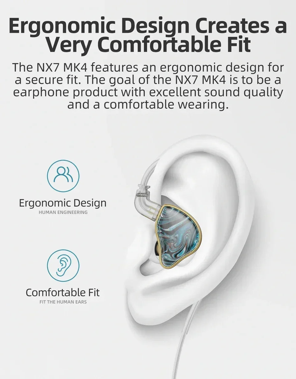7 Driver Hybrid IEMs Wired Earphones with Filters | Tidesmit Tidesmit