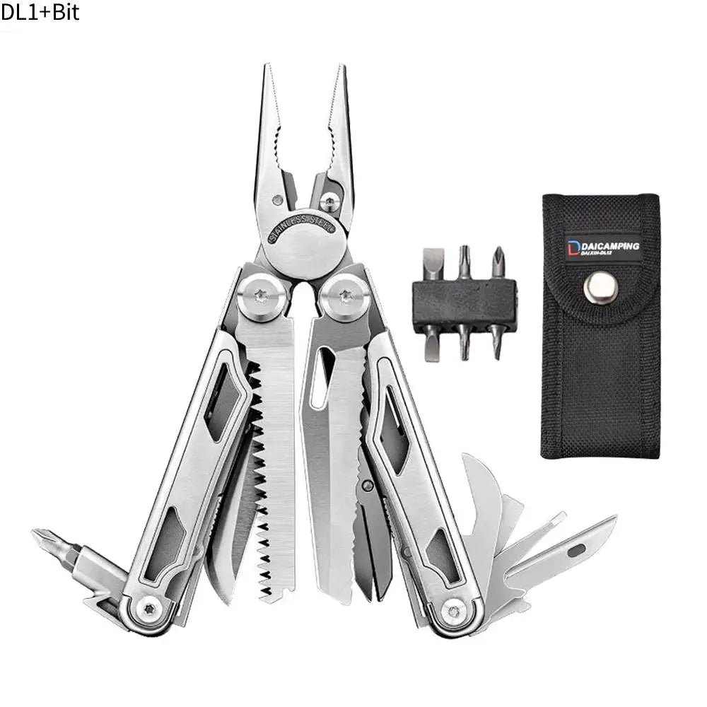 Daicamping  DL1 DL10 Clip Multifunctional DEC Clamp Folding Knife Tools Multitools Cable Camping Gear Multi Pliers Multi-tool