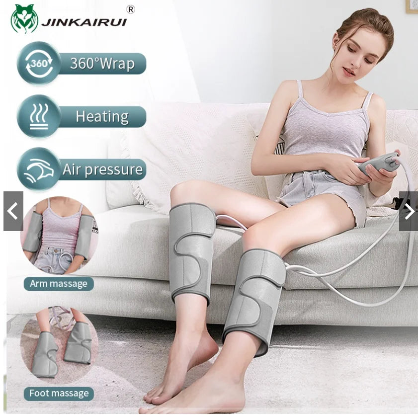 Leg Massager for Circulation - Air Compression Calf Relief Device Relaxation Treatment Tidesmit