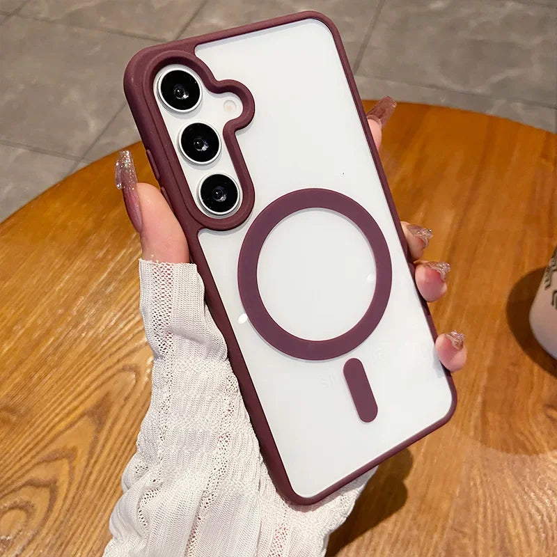 Magnetic Wireless Charging Phone Case for Samsung - Shockproof Cover Tidesmit