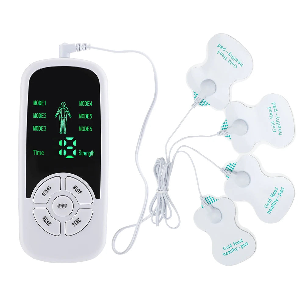 Electric Muscle Stimulator for Pain Relief - 6 Mode Wellness Device Relaxation Treatment Tidesmit
