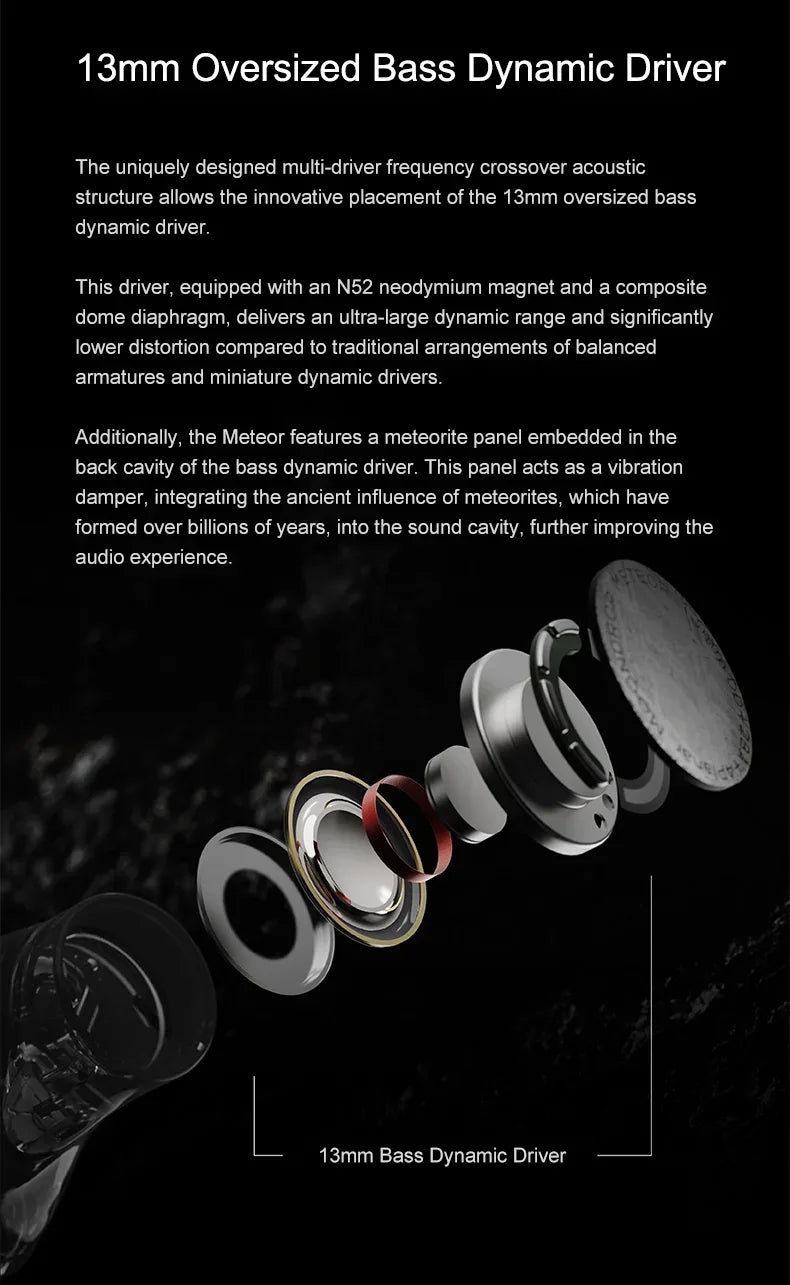 Moondrop Meteor 7-Driver Hi-Fi Hybrid In-Ear Monitors by Tidesmit Tidesmit