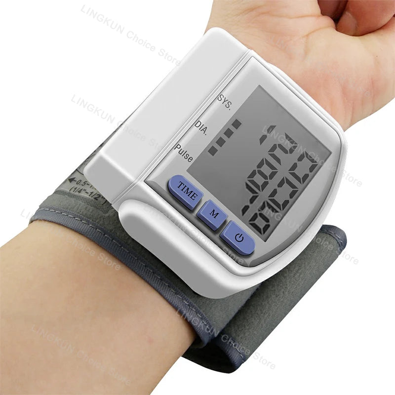 Wrist Monitor Electronic Blood Pressure Monitor Portable Home Blood Pressure Monitors Sphygmomanometer heart rate Tonometer
