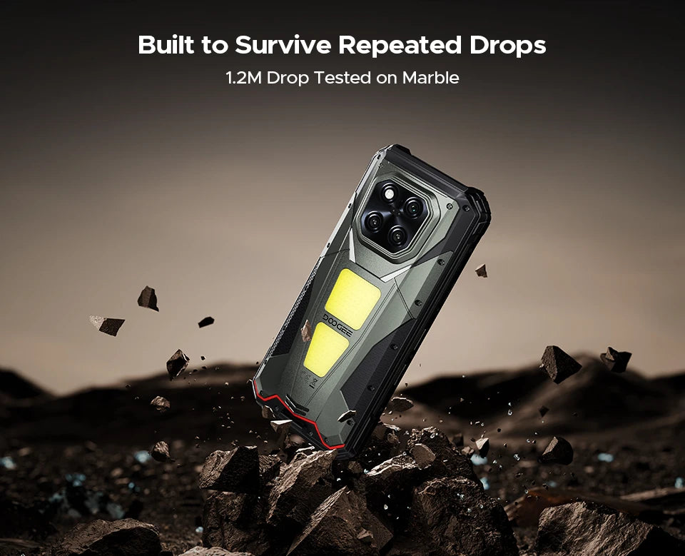 DOOGEE V Max Play 5G Projector Rugged Phone 6.78" 120Hz 20500mAh Dual Camping Lights16GB+512GB 200MP Main Camera NFC Smartphone