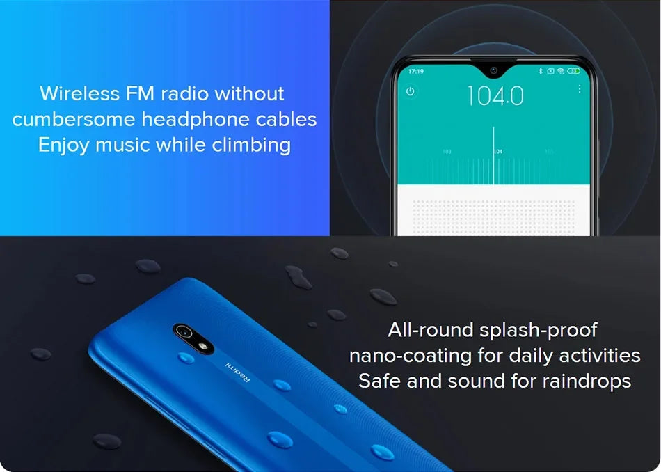 Global firmware  Xiaomi Redmi 8A smartphone 4G 64G 5000mAh 6.22inch Snapdargon 439 12MP 18W Facial recognition used phone