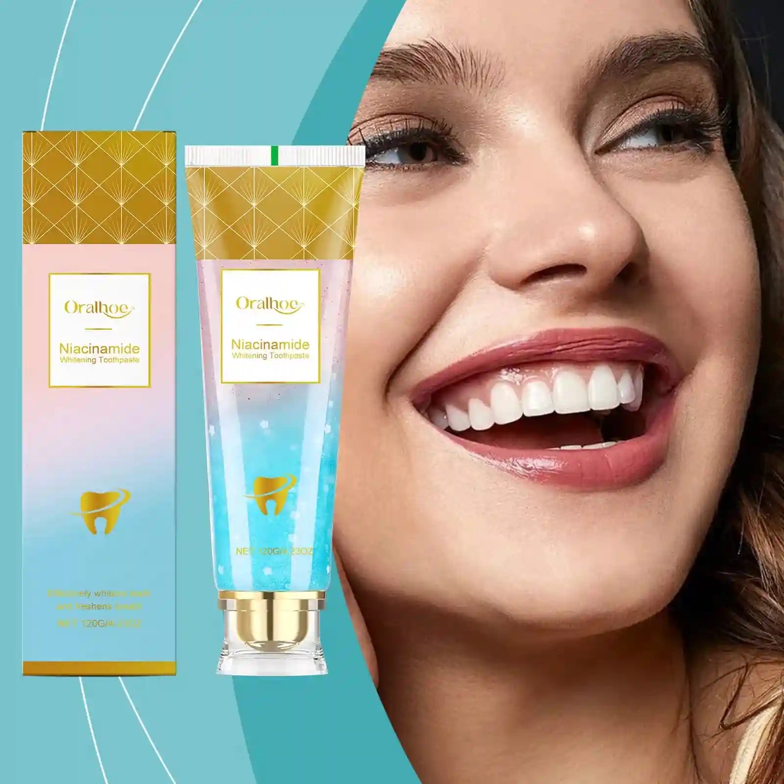 Tidesmit Nicotinamide whitening toothpaste for plaque removal and bright healthy teeth