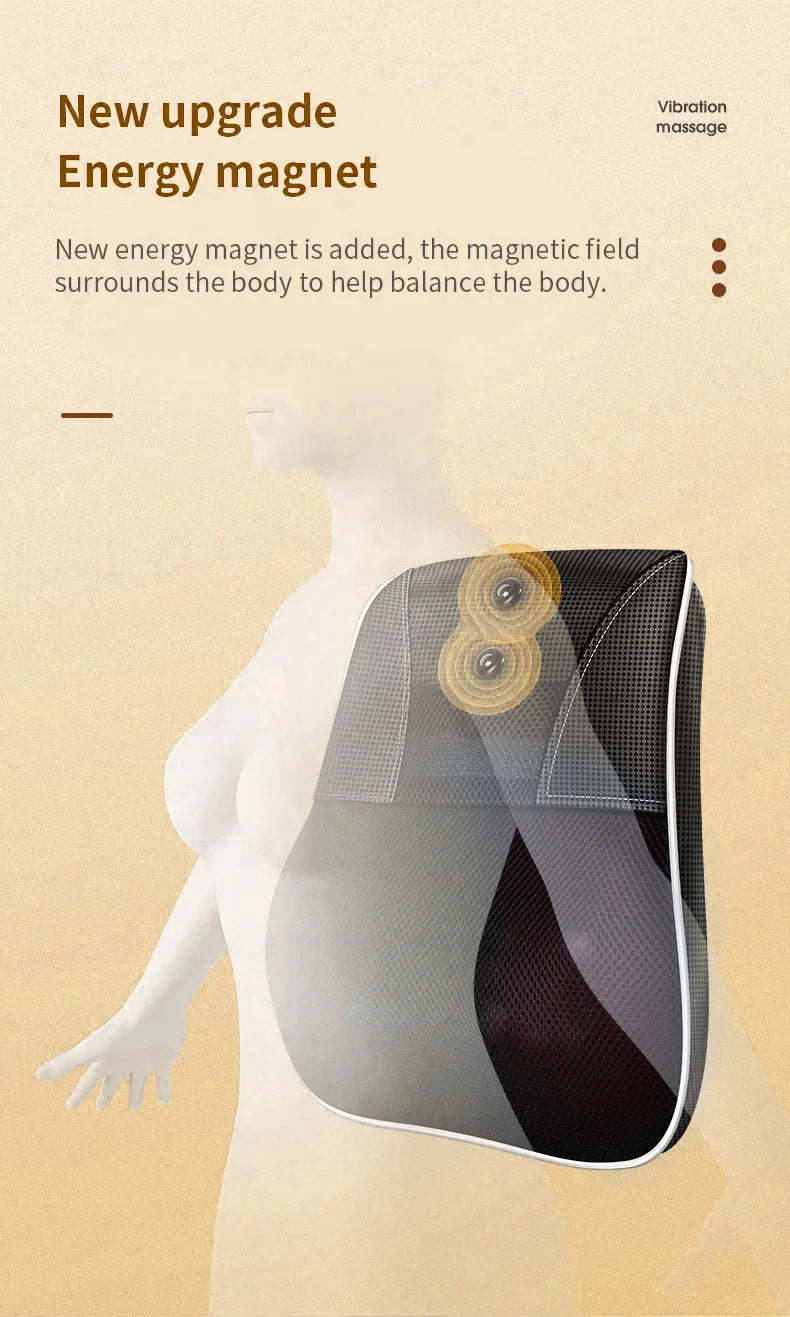 Electric Neck Massager with Heat Therapy & Deep Tissue Shiatsu - Tidesmit Massage Chairs Tidesmit