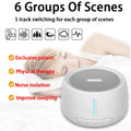 Portable Mini Smart Sleep Therapy Instrument Portable White Noise Machine 30 Sounds 36 Levels for Adult Baby and Household Use