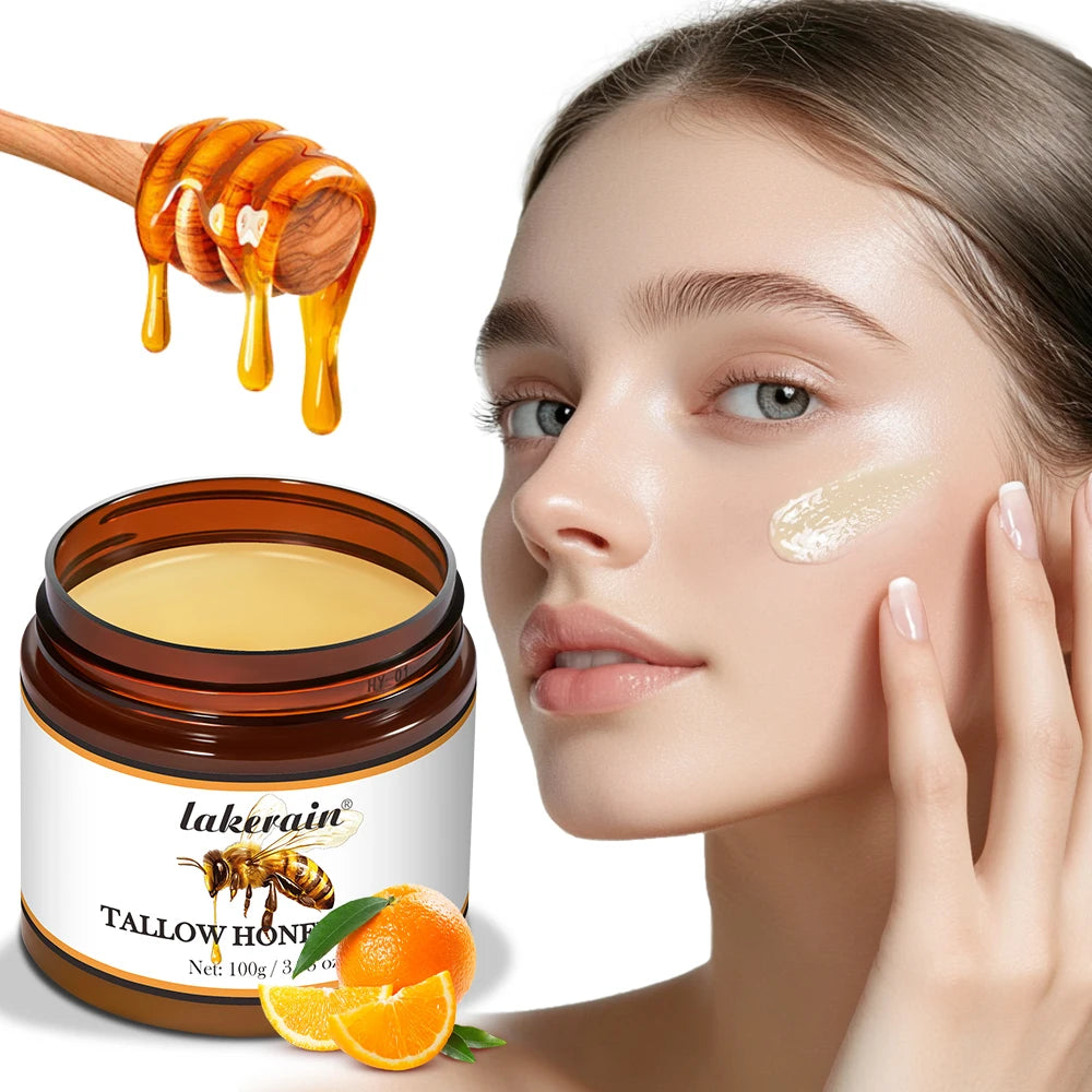 Whipped Beef Tallow And Honey Balm Moisturizing Beef Tallow Face Cream Body Lotion Grass Fed Grass Finished Face Cream Skin Care