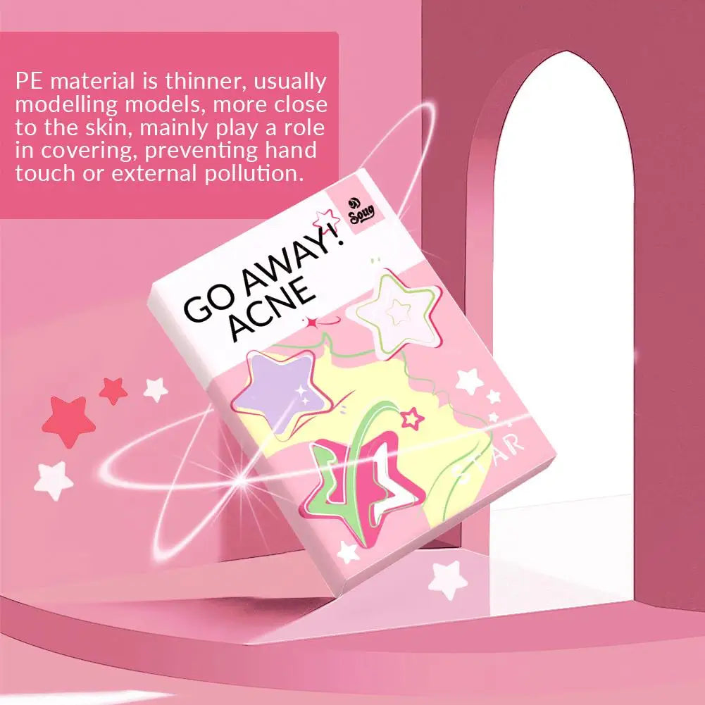 240Pcs Cute Star Acne/Pimple Patch Acne Treatment Stickers Invisible Acne Stars Cover Face Spot Removal Pimple Patch Skin Care