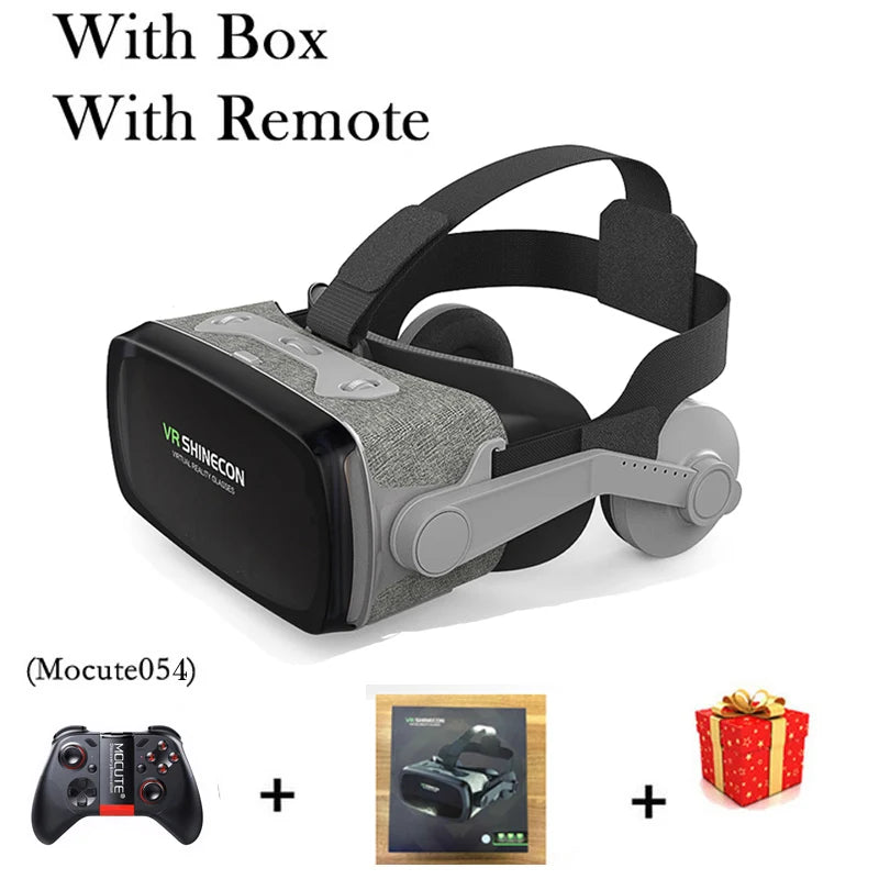 VR Headset for Smartphones | Immersive 3D Smart Glasses by Tidesmit With Remote B Tidesmit