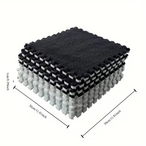 10/20 Pcs Pack of Plush Fitness Yoga Mats Soft Fluffy Interlocking Foam Mats Non Slip Rug Suitable for Bedrooms Living Rooms