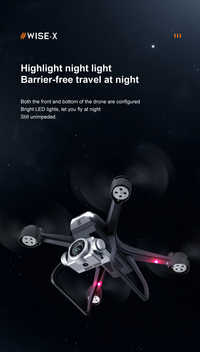 4K Dual Camera Drone: Foldable Beginner GPS Drone with Height Hold Tidesmit