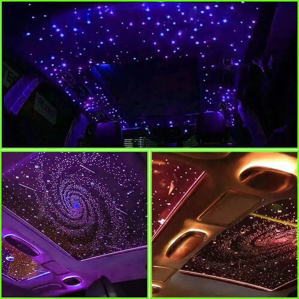 Car Starry Sky Light Kit 16W RGB - DIY Fiber Optic Ceiling Lamp Tidesmit