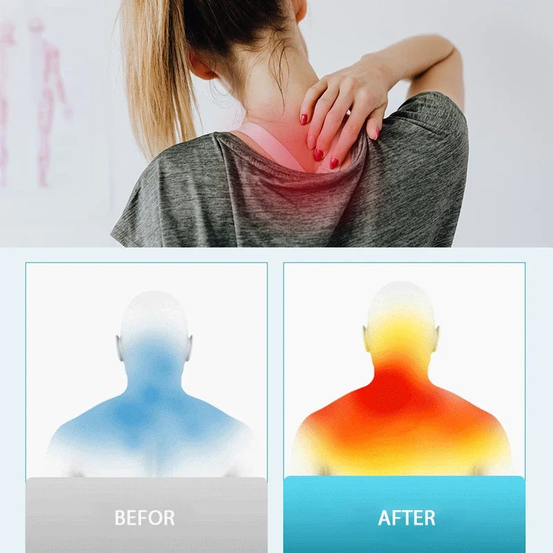 Neck and Shoulder Massager: Heated Deep Kneading Device for Home Spa Relaxation Treatment Tidesmit