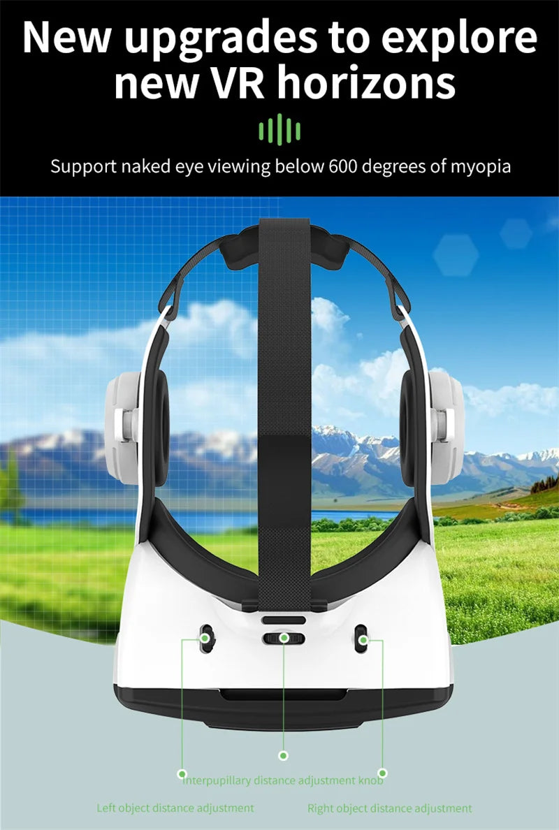 VR Headset for Smartphones - G06EB Immersive 3D Smart Glasses Tidesmit
