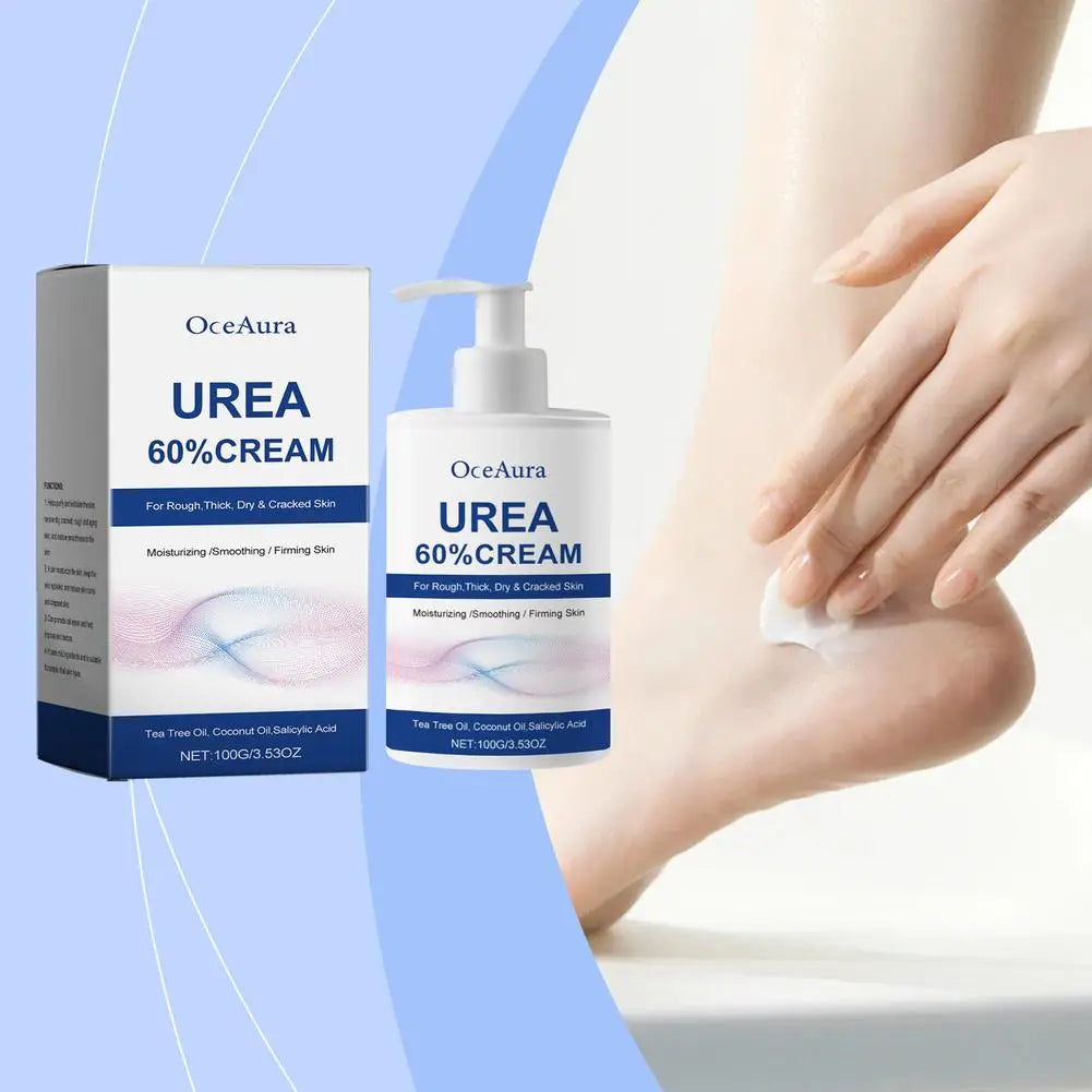 Urea 60% Cream for Cracked Heels - Professional Deep Foot Repair Scrubs Treatments Tidesmit