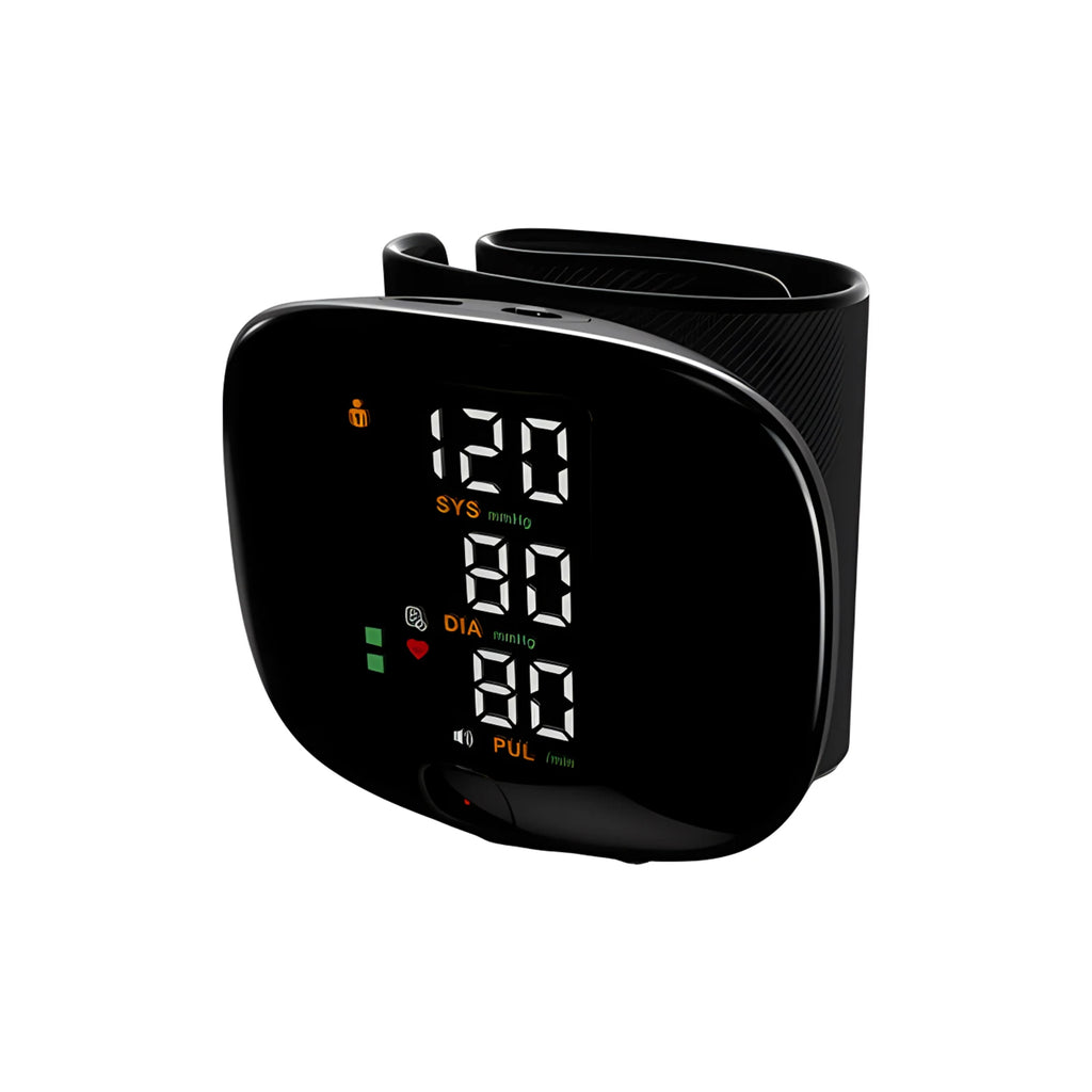 Home Medical USB Charging Blood Pressure Tensiometer Digital Wrist BP Monitor High Precision Heart Rate Detection English Voice