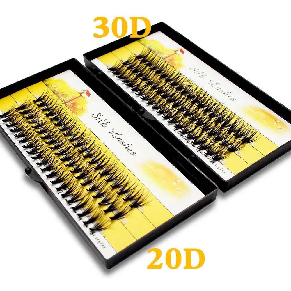 Individual Cluster 3D Volume Silk Lashes by Tidesmit False Eyelashes Tidesmit