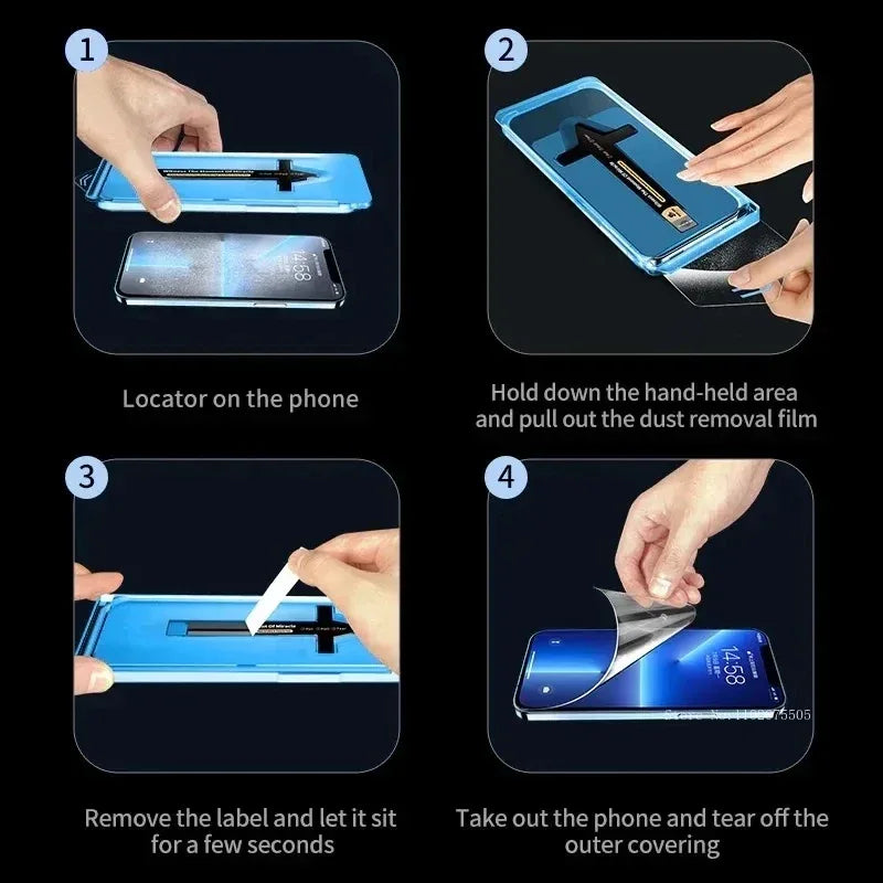iPhone 15 Pro Max Screen Protector Privacy Tempered Glass 4 Pack Tidesmit