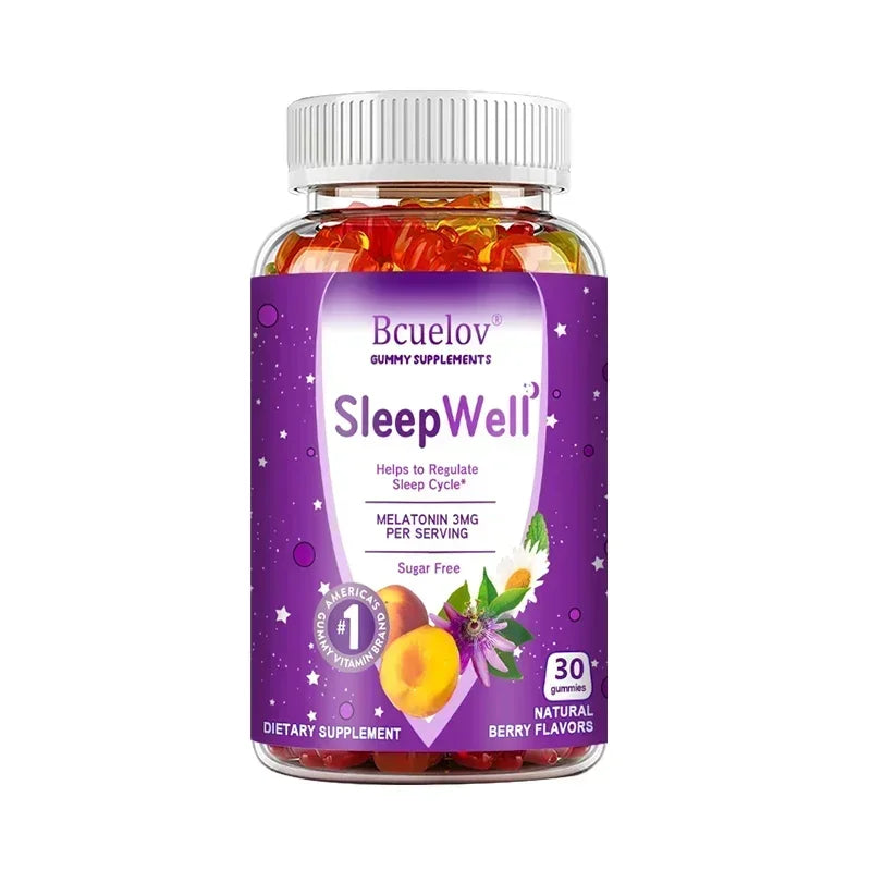 Melatonin Gummies 3 Mg - Fall Asleep Naturally, Fight Insomnia, Support Immunity, Improve Rest Quality and Sleep Cycles
