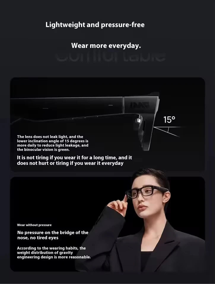 AR Smart Glasses with Simultaneous Translation & Ring2 | Tidesmit Tidesmit