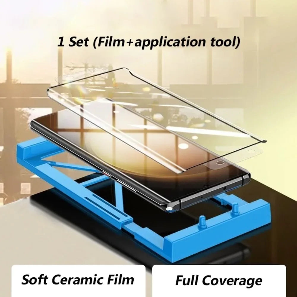 Privacy Screen Protector for Samsung Galaxy - 9H Hardness Ceramic Film Tidesmit