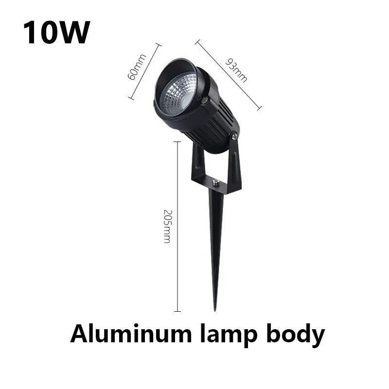 LED Waterproof Outdoor Garden Lawn Lights Spike Bulb 5W/10W/15W Tuinverlichting 220V 110V 12V - Adjustable Solar Powered Garden