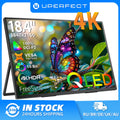 UPERFECT 18.4'' 4K Portable Monitor QLED 100% DCI-P3 UHD FreeSync HDR 2 Speakers Eye Care Travel Gaming Display For PC Phone
