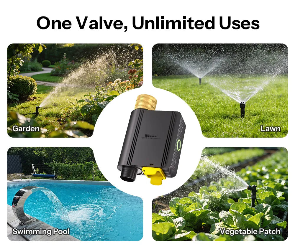 SONOFF SWV-ZNE Hydro Series Hydro ONE Lite Zigbee Smart Water Valve Without Flow Meter Dual Communication Modes Flexible Control