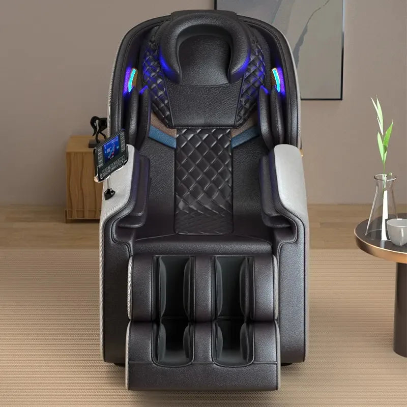 Zero Gravity Massage Chair with Bluetooth - Brown & Gold Full Body Massage Chairs Tidesmit